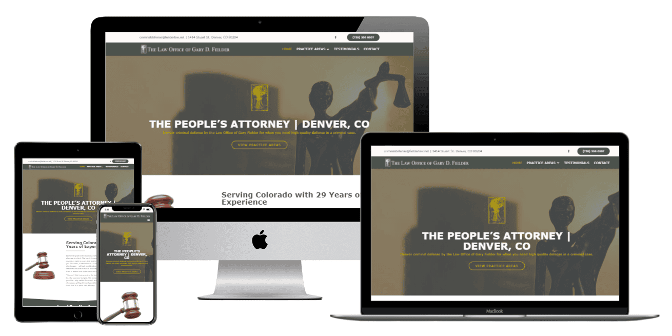Attorney Gary Fielder Website Design Screenshot